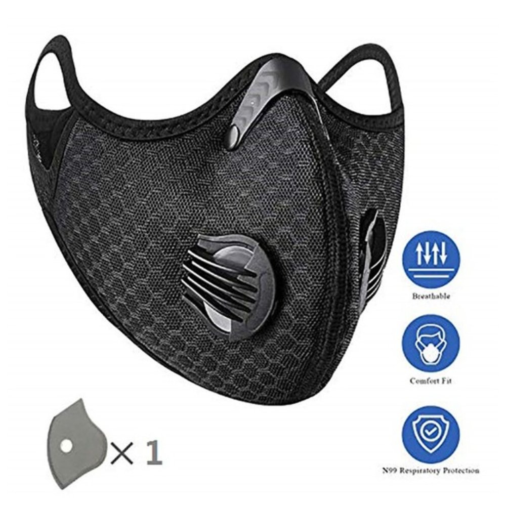 2 Valve Filtered Face Mask - Picture 10 of 10